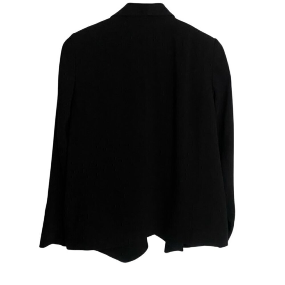 Eileen Fisher Black Open Front Jacket Small - Picture 3 of 4